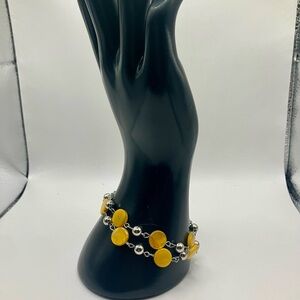 Beautiful yellow adjustable bracelet